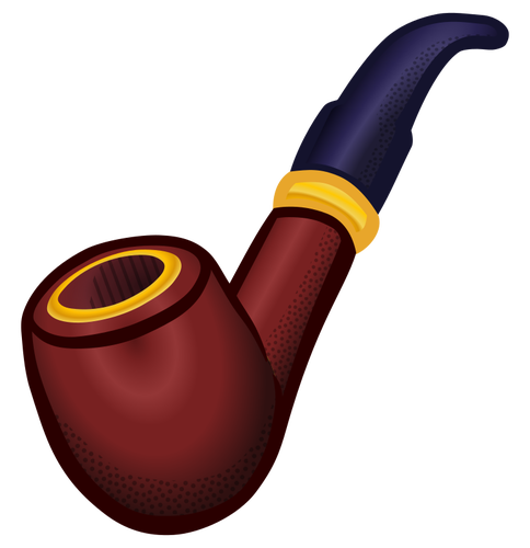 Farget røyker pipe