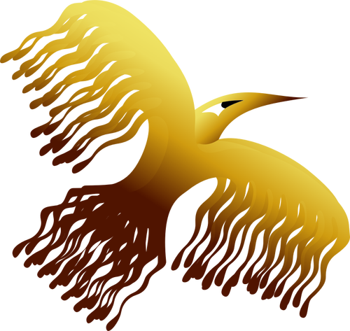 Phoenix bird ontwerp vectorillustratie