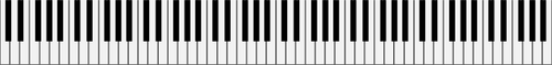 96-клавишная клавиатура фортепиано векторные картинки