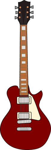 Electric guitar vector image