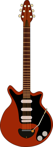 Gitar listrik vektor klip seni