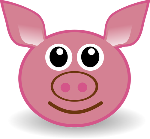 Pembe pig vektör grafikleri