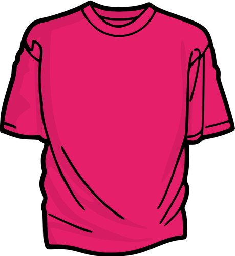 ピンクの t シャツ ベクトル クリップ アート
