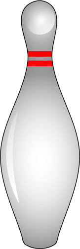 Skinnende bowling pin vector illustrasjon