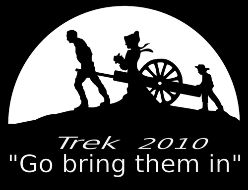 Trek pionnier logo vector image