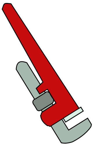 Pipe wrench vectorillustratie