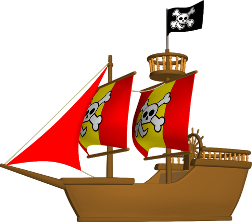 Piraten schip afbeelding