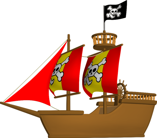 Imagem do navio pirata