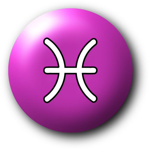 Fiolett Fiskene symbol