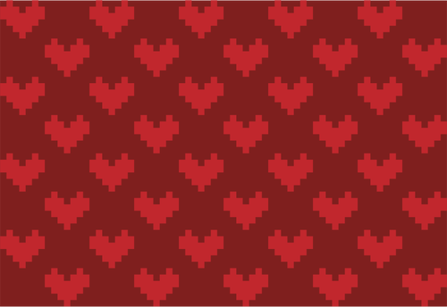 Pixel heart background