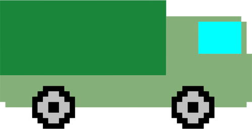 Pixel umění truck