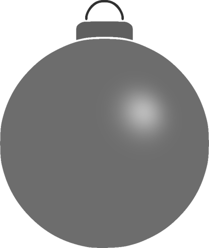 Plain gray bauble