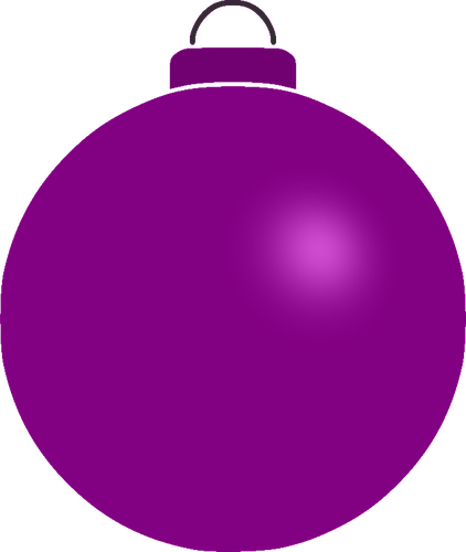 Plain violet bauble