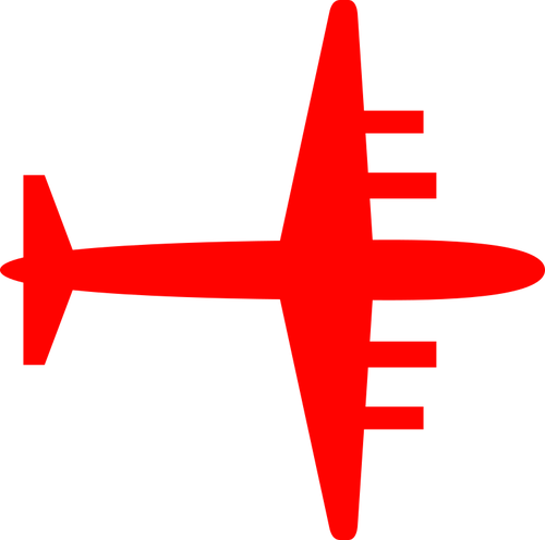 Silhouette de l’avion