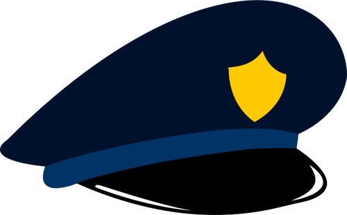 Police cap vector graphics