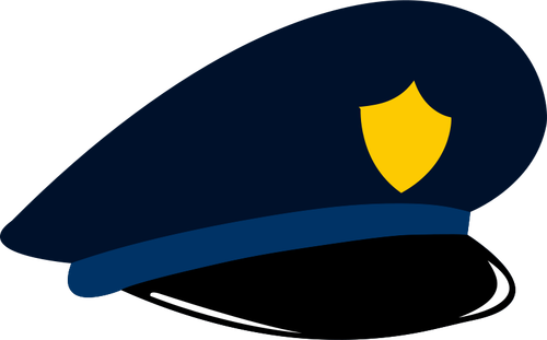 Police cap vector graphics