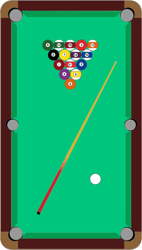 Pool table vector symbol