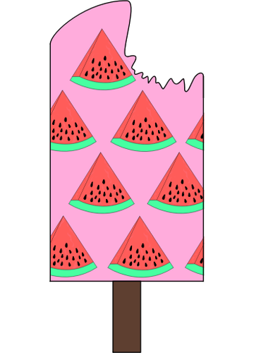 Watermeloen popsicle