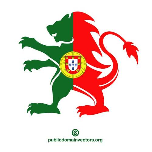 Krön med portugisisk flagg