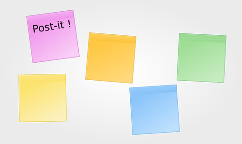 Post-it 5 kleuren