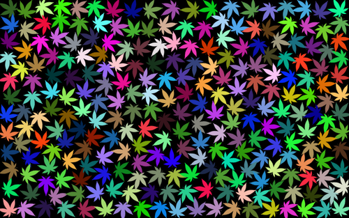 Imagem de vetor de fundo prismático de maconha