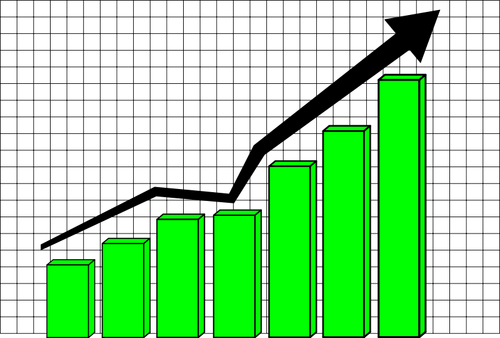 Profitul grafic curba Vector