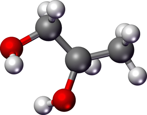 Grafika wektorowa cząsteczkę chemiczną
