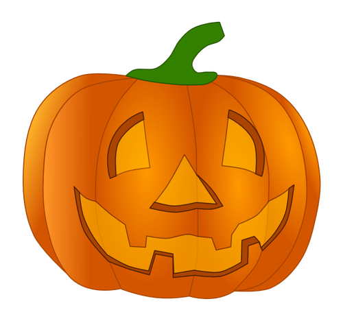 Naranja sonriendo prediseñadas vector calabaza