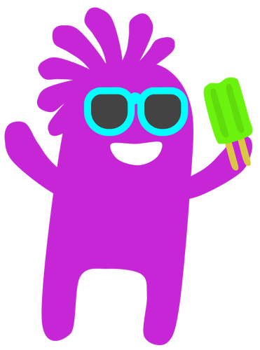 Icecream monster vector afbeelding