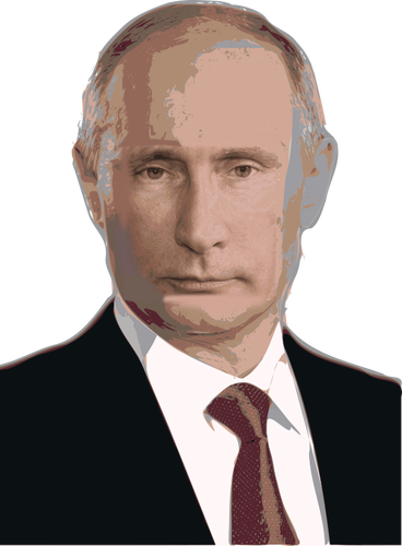 Vladimir Putin portret vector imagine