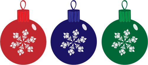 Drei Christmas ornaments