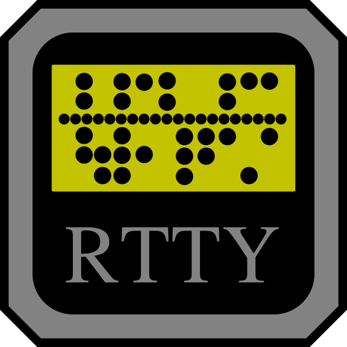 RTTY טלקס המכונה וקטור סמל