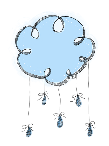 Sadepilven doodle