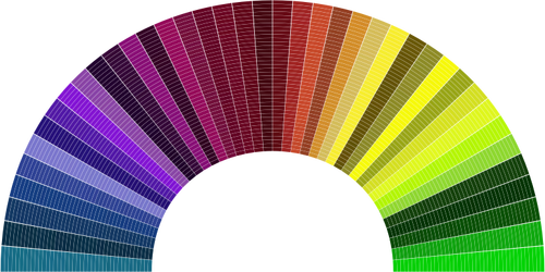 Vector Illustrasjon av rainbow spektrum mosaikk