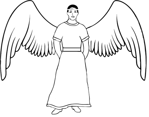 Standing angel