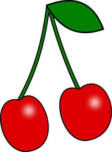 Red cherry pair