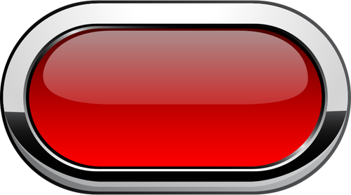 Толстые серого границы красную кнопку Векторная графика