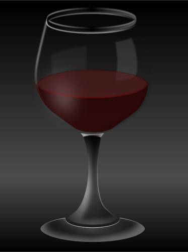 Verre à vin rouge des graphiques vectoriels