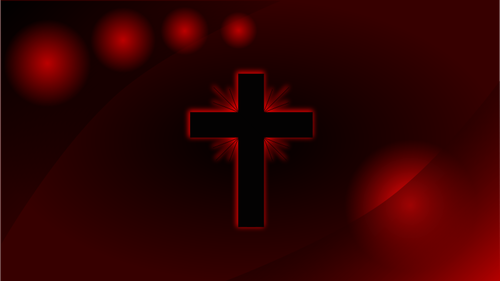 Vector wallpaper of glowing cross Wallpaper