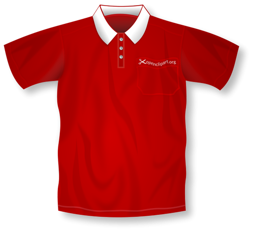 Polo shirt vectorillustratie