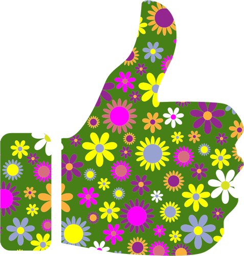 Florale thumbs up