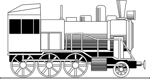 Illustration vectorielle de locomotive