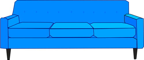 Blå soffa