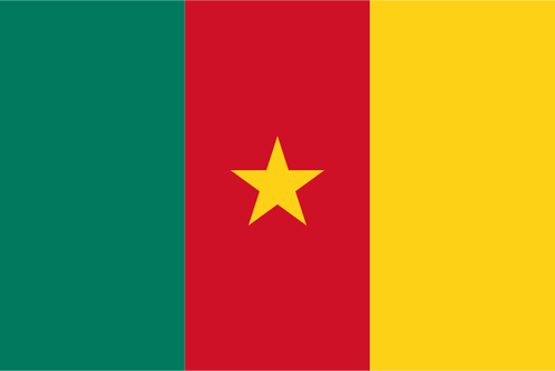 Republik Kamerun Flagge Vektor-illustration