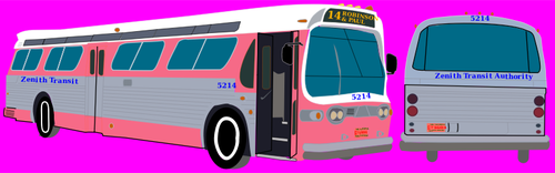 Tranzit autobuz vector imagine