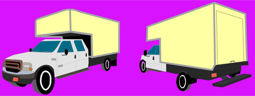 Dessin vectoriel de camion boîte