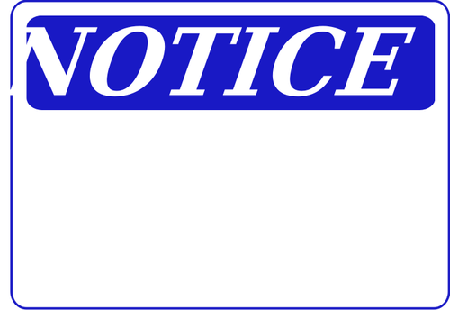 Warning sign blank blue vector image