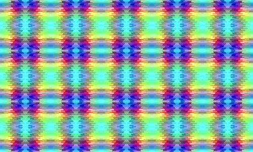 Symmetrische behang in kleuren