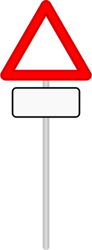 Vektor-Cliparts von leere Warnung dreieckige Straßenschild