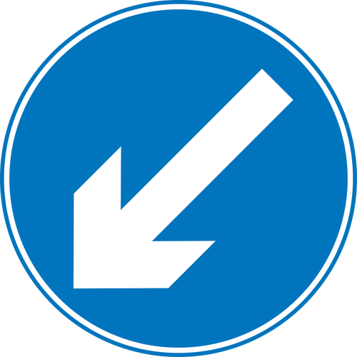 Keep left symbol